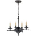 Visual Comfort - CHC 1448BZ - Four Light Chandelier - Leaf and Arrow - Bronze