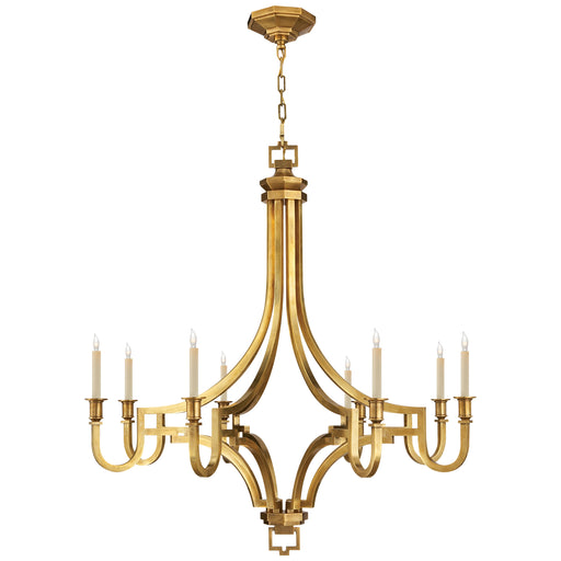 Visual Comfort - CHC 1562AB - Eight Light Chandelier - Mykonos - Antique-Burnished Brass