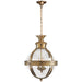 Visual Comfort - CHC 2111AB-CG - Three Light Lantern - Crown Top Globe - Antique-Burnished Brass