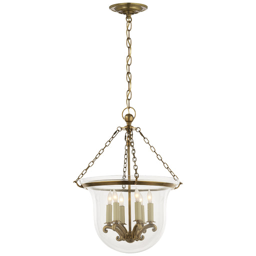 Visual Comfort - CHC 2117AB - Six Light Lantern - Country Bell Jar - Antique-Burnished Brass