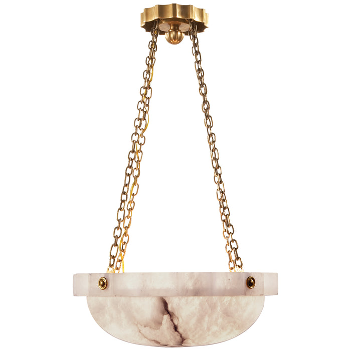 Visual Comfort - CHC 2149ALB - Two Light Chandelier - Fluted Band - Alabaster