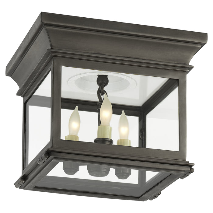 Visual Comfort - CHC 4128BZ-CG - Three Light Flush Mount - Club Flush Mounts - Bronze