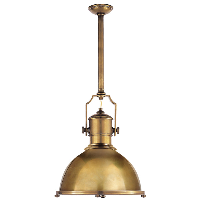 Visual Comfort - CHC 5136AB-AB - One Light Pendant - Country Industrial - Antique-Burnished Brass
