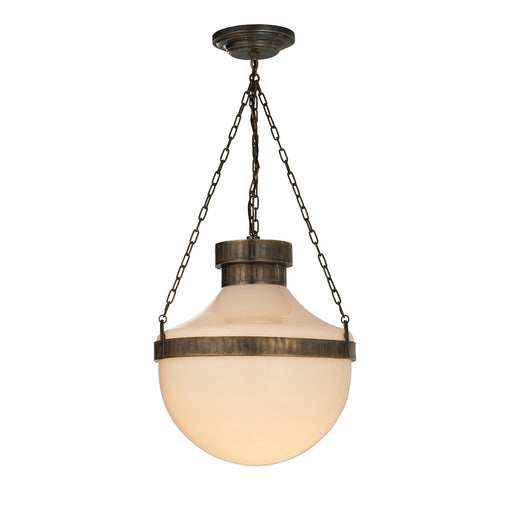 Visual Comfort - MS 5030ABV-WG - Two Light Lantern - Modern Schoolhouse - Antique Brass with Verde