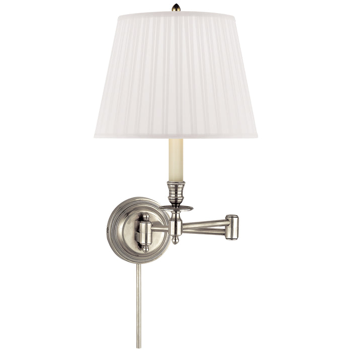 Visual Comfort - S 2010AN-S - One Light Swing Arm Wall Lamp - Candle Stick - Antique Nickel