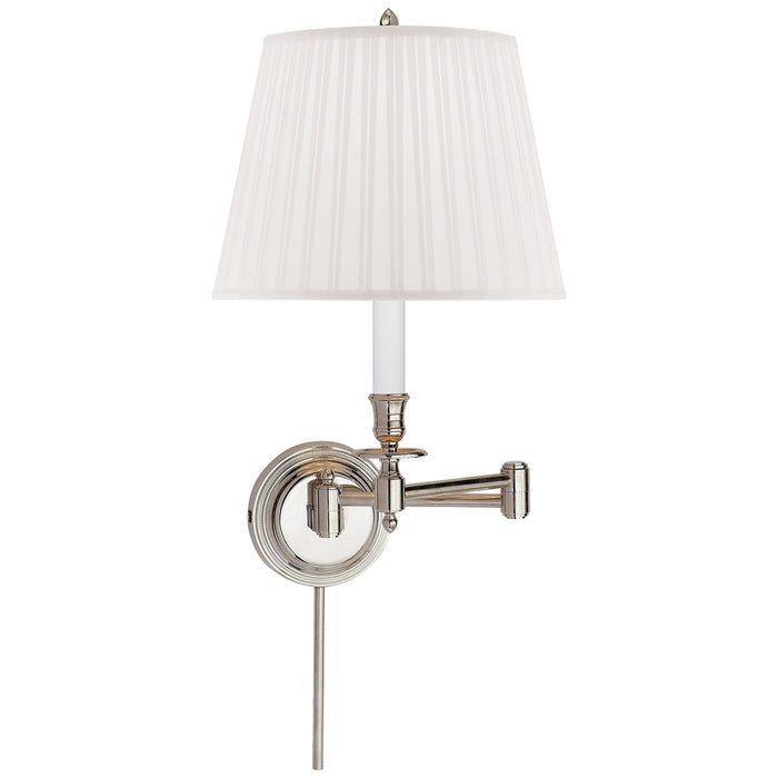Visual Comfort - S 2010PN-S - One Light Swing Arm Wall Lamp - Candle Stick - Polished Nickel