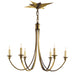 Visual Comfort - SC 5001HAB - Six Light Chandelier - Venetian - Hand-Rubbed Antique Brass