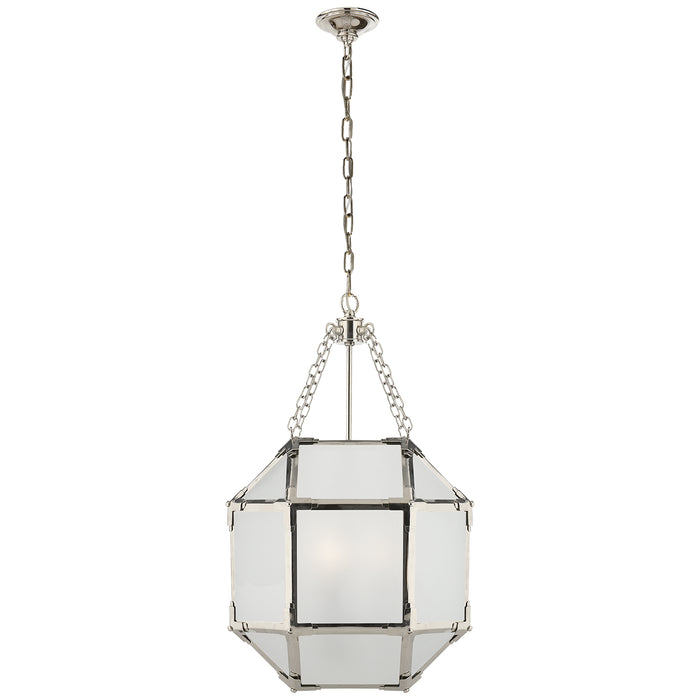 Visual Comfort - SK 5008PN-FG - Three Light Lantern - Morris - Polished Nickel