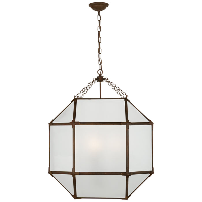 Visual Comfort - SK 5010AZ-FG - Three Light Lantern - Morris - Antique Zinc