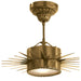 Visual Comfort - SK 5200HAB - One Light Semi Flush Mount - Soleil - Hand-Rubbed Antique Brass