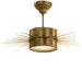 Visual Comfort - SK 5201HAB - One Light Semi Flush Mount - Soleil - Hand-Rubbed Antique Brass