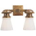 Visual Comfort - SL 2152HAB-WG - Two Light Wall Sconce - NY Subway - Hand-Rubbed Antique Brass