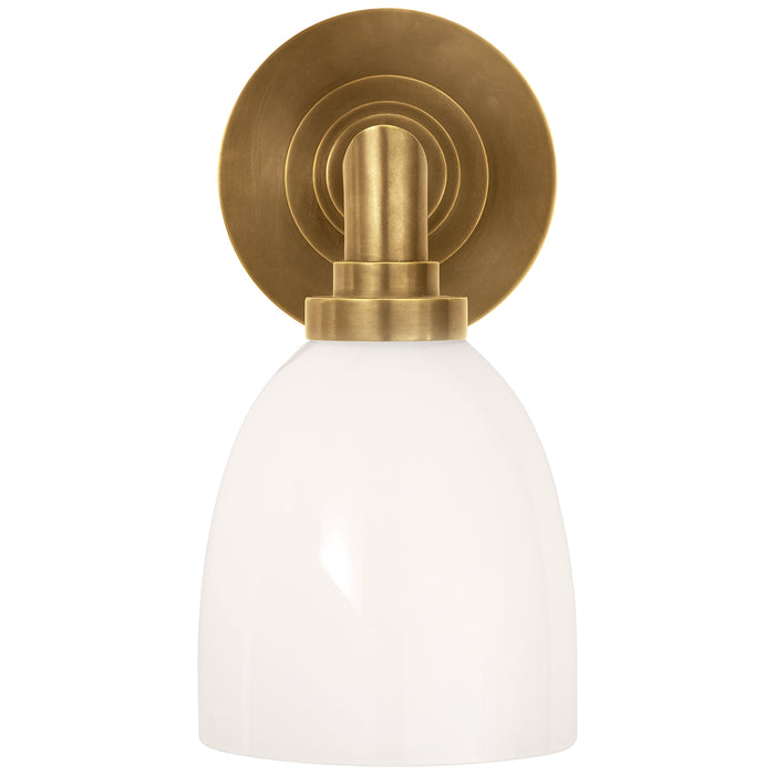 Visual Comfort - SL 2841HAB-WG - One Light Bath Sconce - Wilton2 - Hand-Rubbed Antique Brass