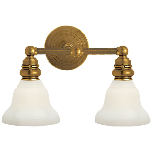 Visual Comfort - SL 2932HAB/SLEG-WG - Two Light Wall Sconce - Boston - Hand-Rubbed Antique Brass