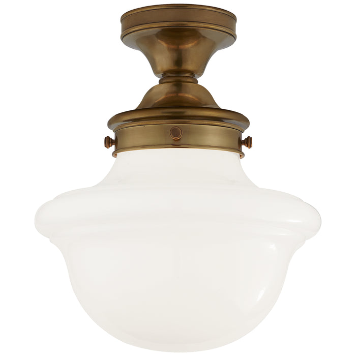 Visual Comfort - SL 4121HAB-WG - One Light Flush Mount - edmond - Hand-Rubbed Antique Brass