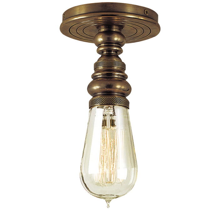 Visual Comfort - SL 5001HAB - One Light Flush Mount - BOSTON4 - Hand-Rubbed Antique Brass