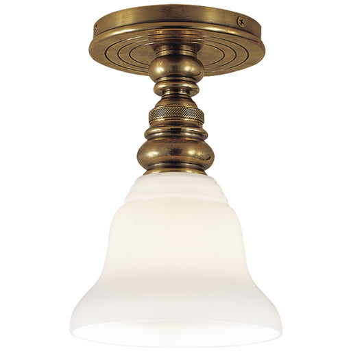 Visual Comfort - SL 5001HAB/SLEG-WG - One Light Flush Mount - Boston - Hand-Rubbed Antique Brass