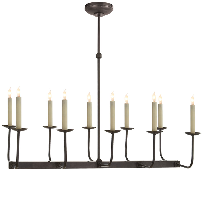 Visual Comfort - SL 5863BZ - Ten Light Chandelier - Linear Branched - Bronze