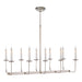 Visual Comfort - SL 5863PN - Ten Light Chandelier - Linear Branched - Polished Nickel