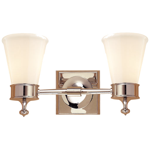 Visual Comfort - SS 2002PN-WG - Two Light Wall Sconce - Siena - Polished Nickel