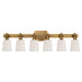 Visual Comfort - TOB 2154HAB-WG - Six Light Linear Bath Sconce - Bryant2 - Hand-Rubbed Antique Brass