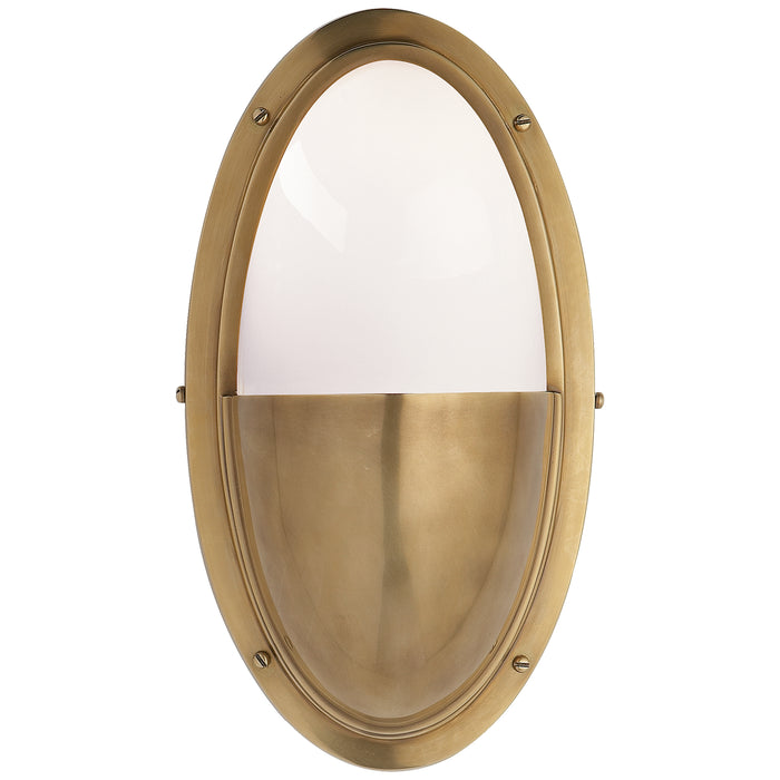 Visual Comfort - TOB 2209HAB-WG - One Light Wall Sconce - Pelham - Hand-Rubbed Antique Brass