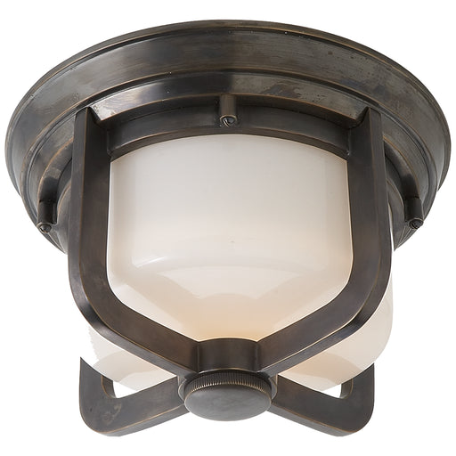 Visual Comfort - TOB 4011BZ-WG - One Light Flush Mount - Milton - Bronze