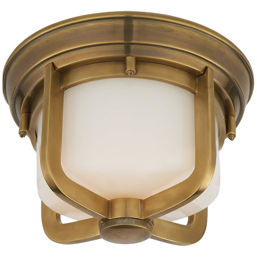 Visual Comfort - TOB 4011HAB-WG - One Light Flush Mount - Milton - Hand-Rubbed Antique Brass