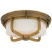 Visual Comfort - TOB 4013HAB-WG - Two Light Flush Mount - Milton - Hand-Rubbed Antique Brass