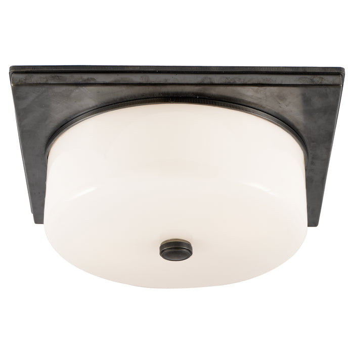 Visual Comfort - TOB 4216BZ-WG - Two Light Flush Mount - Newhouse Block - Bronze