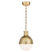 Visual Comfort - TOB 5062HAB-WG - One Light Pendant - Hicks - Hand-Rubbed Antique Brass