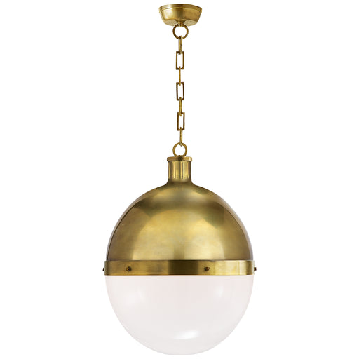 Visual Comfort - TOB 5064HAB-WG - Two Light Pendant - Hicks - Hand-Rubbed Antique Brass