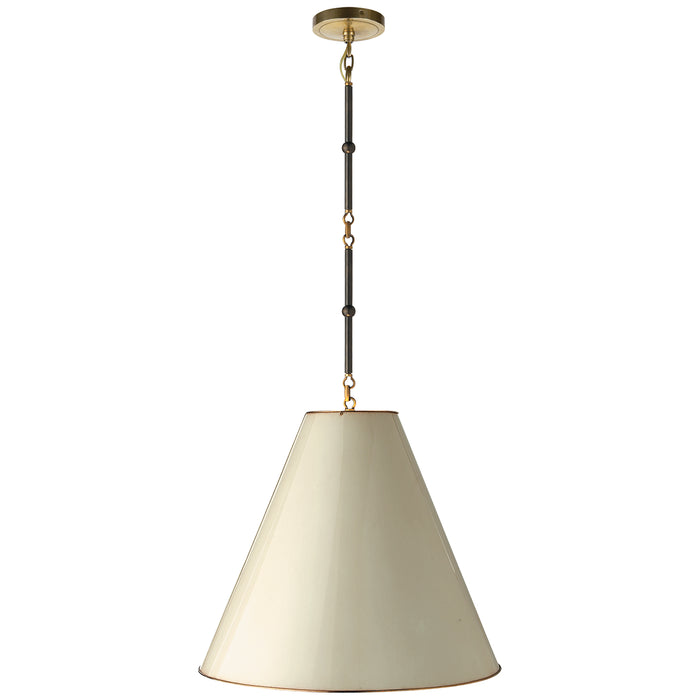 Visual Comfort - TOB 5091BZ/HAB-AW - One Light Pendant - Goodman - Bronze with Antique Brass