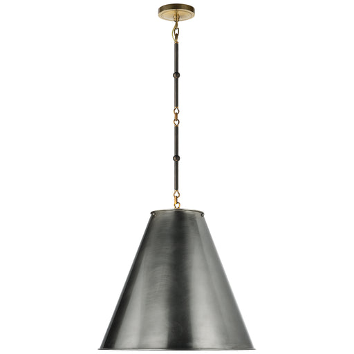 Visual Comfort - TOB 5091BZ/HAB-BZ - One Light Pendant - Goodman - Bronze with Antique Brass
