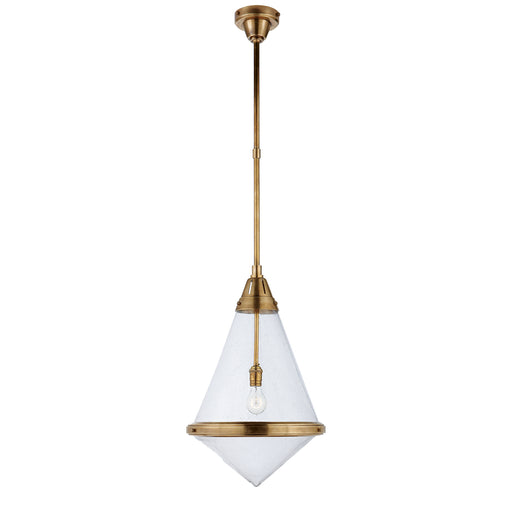 Visual Comfort - TOB 5156HAB-SG - One Light Pendant - Gale - Hand-Rubbed Antique Brass