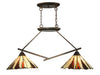 Dale Tiffany - TH12435 - Two Light Island Fixture - Ripley - Copper Bronze