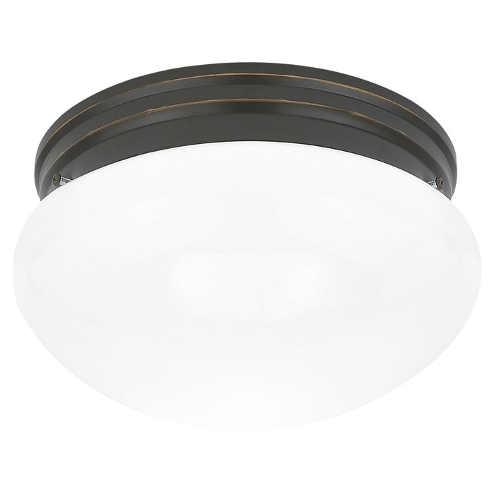 Generation Lighting - 5326-710 - One Light Flush Mount - Webster - Bronze