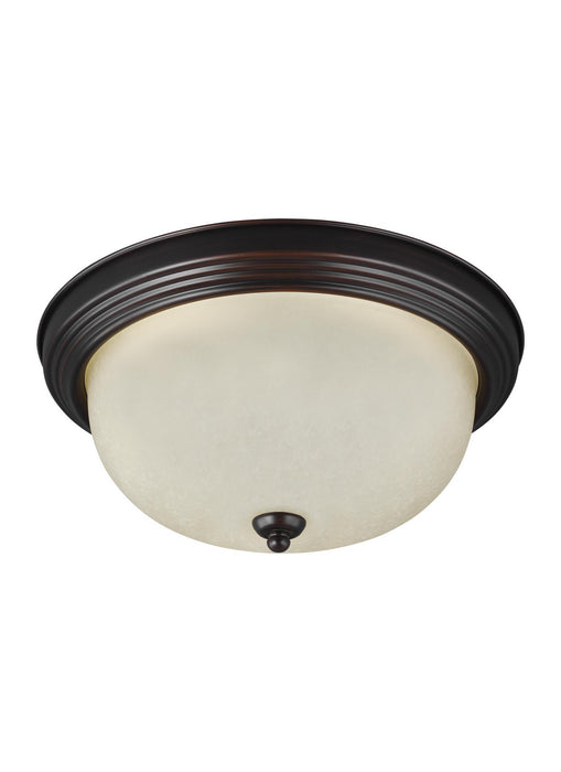 Generation Lighting - 77063-710 - One Light Flush Mount - Geary - Burnt Sienna