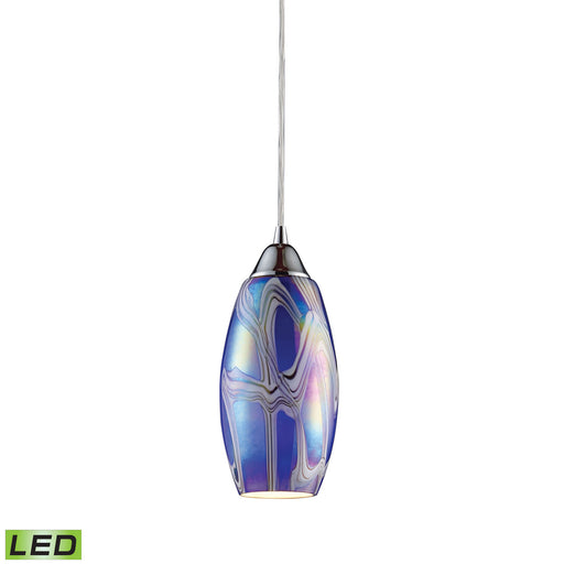 Elk Lighting - 10076/1SBI-LED - LED Mini Pendant - Iridescence - Satin Nickel