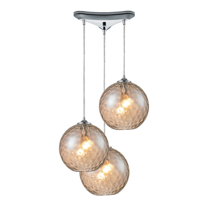 Elk Lighting - 31380/3CMP - Three Light Pendant - Watersphere - Polished Chrome