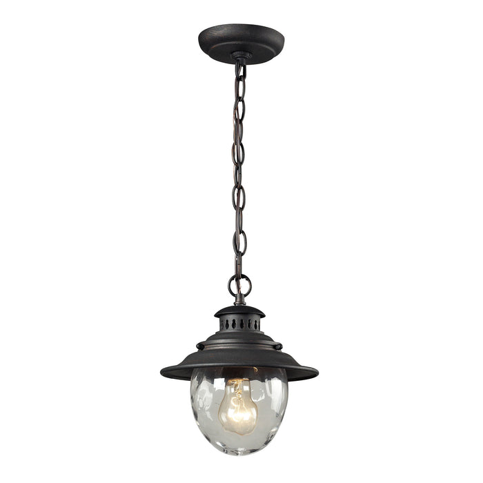 Elk Lighting - 45041/1 - One Light Outdoor Hanging Lantern - Searsport - Weathered Charcoal