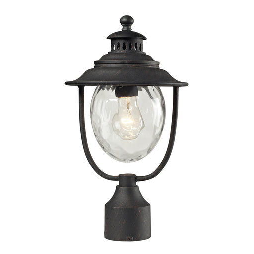 Elk Lighting - 45042/1 - One Light Outdoor Post Lantern - Searsport - Weathered Charcoal