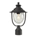 Elk Lighting - 45042/1 - One Light Outdoor Post Lantern - Searsport - Weathered Charcoal
