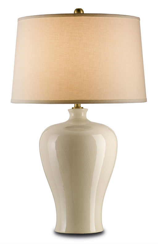 Currey and Company - 6822 - One Light Table Lamp - Blaise - Cream Crackle