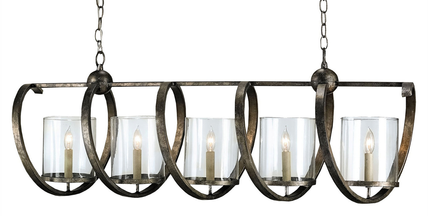 Currey and Company - 9915 - Five Light Chandelier - Maximus - Pyrite Bronze