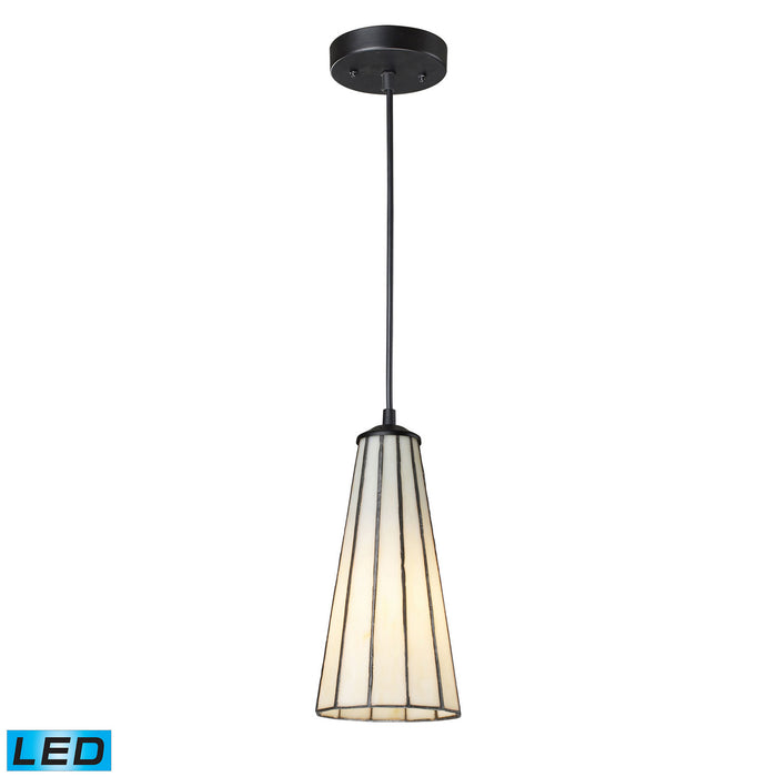 Elk Lighting - 70000-1CW-LED - LED Mini Pendant - Lumino - Comet White, Matte Black, Matte Black
