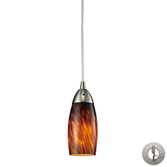 Elk Lighting - 110-1ES-LA - One Light Mini Pendant - Milan - Satin Nickel