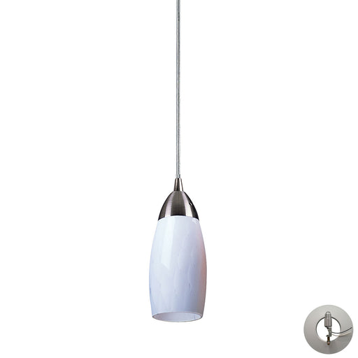 Elk Lighting - 110-1WH-LA - One Light Mini Pendant - Milan - Satin Nickel