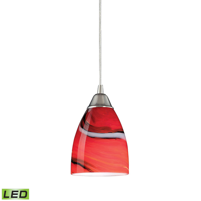 Elk Lighting - 527-1CY-LED - LED Mini Pendant - Pierra - Satin Nickel