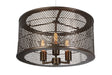 Varaluz - 231P03NB - Three Light Pendant - Lit-Mesh Test - New Bronze